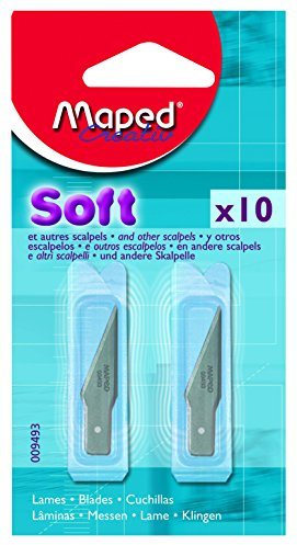 Maped Scalpel Soft blades. 10 pcs - Cortador de papel