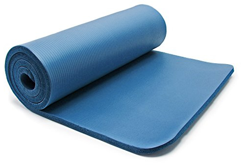 Wiltec Yogamatte blau 185x80x1,5cm Turnmatte Gymnastikmatte Bodenmatte rutschfest extradick Sport