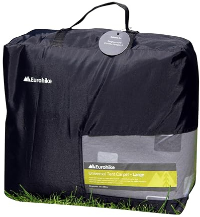 Eurohike Universal Tent Carpet, Triple Layer, Fleece Upper with Foam Mid-Section, Waterproof Base, with Carry Bag, for Camping (Large (265 x 280cm))