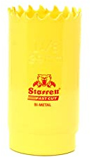 Starrett HSS Bi-Metal Fast Cut Hole Saw - 44mm - For Metal, Wood, Plastics
