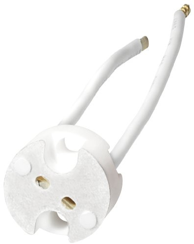 Lamp Socket G4/GX5,3 Ceramic Mount for Halogen Lamps Max 75 W 10 cm Connection Cable with Ferrules 1 Stück