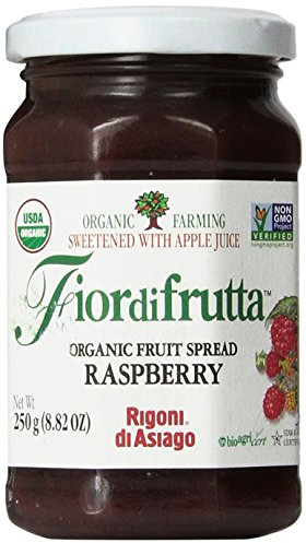 Rigoni di Asiago, Fiordifrutta Organic Fruit Spread, Raspberry, 8.82 Ounce (Pack of 1)