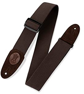 Levy's Leathers Signature Cotton Series Gitarrengurt aus Baumwolle | Breite 5 cm | Braun | (MSSC8-BRN)