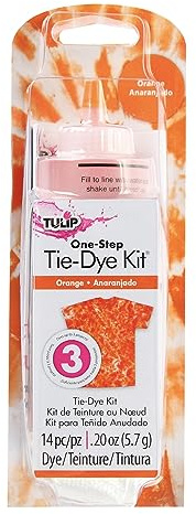 Tulip One-Step Tie-Dye Kit, Vibrant Colors for Fabric 4 fl oz, Orange