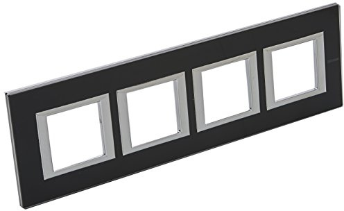 Bticino Axolute Ha4802M4Hvnn - Placca Ax cieca 2 x 4 m, da forno, in vetro
