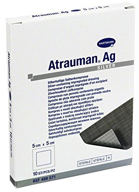 Atrauman AG Wound dressing, 5 x 5 cm