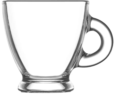 Acan Set de 6 Tazas de Cristal de 95 cl