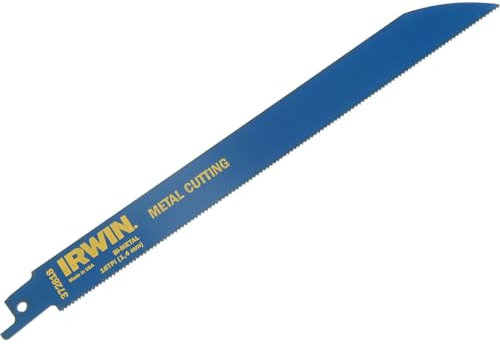 IRWIN 10504140 200 mm Bi-Metal Cutting Reciprocating Blade (Pack of 25), 818R, 200-Millimetre, 18TPI
