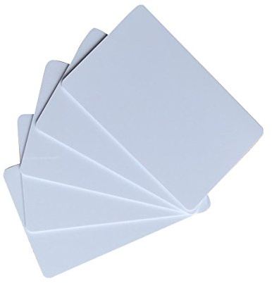 YARONGTECH® 13,56 MHZ RFID 1K svart blått kort för dörråtkomstkontroll (paket med 100) (vit)