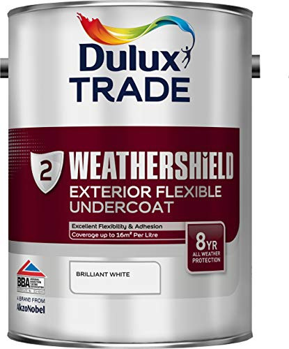 Dulux Trade Weathershield Undercoat Brilliant White 5 Litres