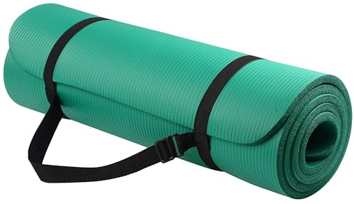 BalanceFrom GoYoga Allzweck Anti-Tränen-Übung Yogamatte mit Tragegurt, Grün