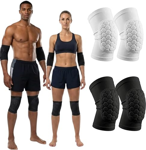 McDavid Moisture Wicking HEX Technology Knee Sleeves for Women/Men, Elbows & Shins Protection, Hex Pads