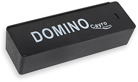 Cayro - Dominos - + 6 Ans - Modèle De Base - Jeux De Société pour Enfants Et Adultes - avec Boîte en Plastique Noir pour Ranger Les Pièces - 2 À 4 Joueurs