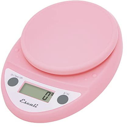 Escali P115SP Primo Digital Kitchen Scales - Kitchen Scales - Kitchen Scales - Baking - Portion Control - Hobbies - herb Scales Household Scales - 5 kg - Soft Pink - 22 x 15 x 4 cm