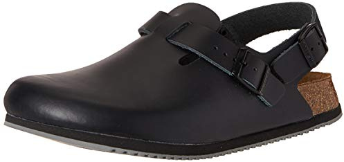 Birkenstock Unisex's Tokyo Superlauf Work Shoes Natural Leather Black Size 40-Normal Footbed, EU