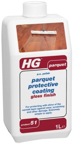 HG parquet gloss finish protective coating (p.e. polish) (product 51) 1L
