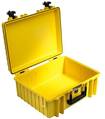 B&W International Transportkoffer Outdoor 6000 (PP.326) Gelb – Leerkoffer – Wasserdicht (IP67), staubdicht, schlagfest, extrem robust
