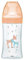Dodie - Biberon Anti-Colique Sensation+ Verre, BEIGE BICHE, 270ml, 0-6 mois, Tétine plate, Débit 2