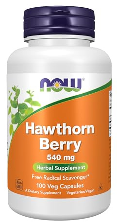 NOW Supplements, Hawthorn Berry 540 mg, 100 Veg Caps