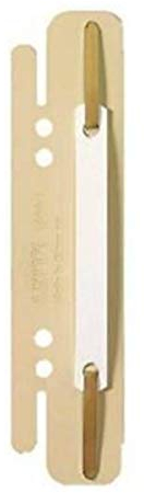 Esselte Leitz 6130-00-12 Einsteck-Heftstreifen aus PVC-Hartfolie, 25 Stück, sand