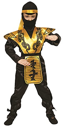 Dress Up America Costume Da Ninja Per Bambini - Costume Da Guerriero Samurai Feroce - Vestito Da Ninja Dorato Per Ragazzi E Ragazze
