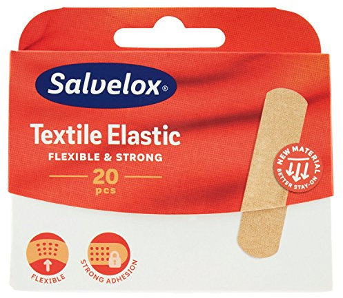 Salvelox ® | Textile Elastic | Apósitos de tejido flexible con excelente adhesión | Permite la transpiración de la piel y es resistente a la suciedad | 20 uds