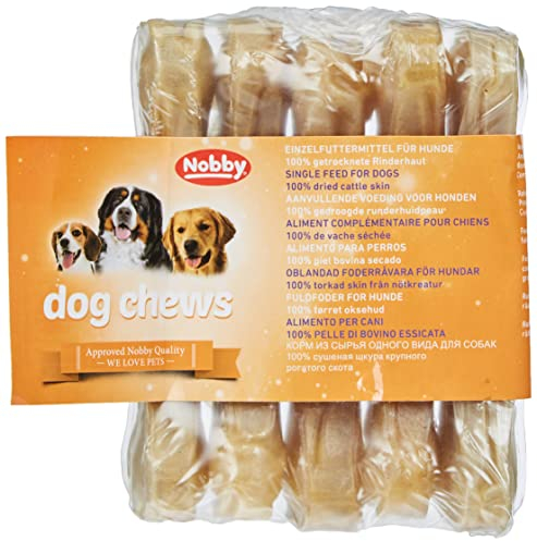 Nobby Kauknochen gepresst, 1 Packung (5 x 40 g), 11,5 cm