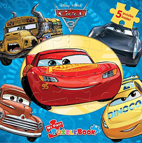 Disney / Pixar Cars 3 My First Puzzle Book - Jigsaw Puzzles for kids, 10-page board book, 5 puzzles to enjoy