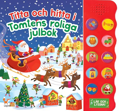 Titta och hitta i Tomtens roliga julbok : med 10 ljudknappar