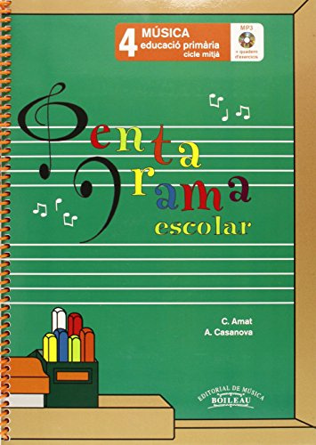 Pentagrama Escolar 4 - Català (Llibre + CD + Quadern d'exercicis): Educació Primària. Cicle Mitjà