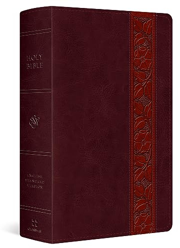 Holy Bible: Esv Large Print Personal Size Bible - Trutone, Mahogany, Trellis Design