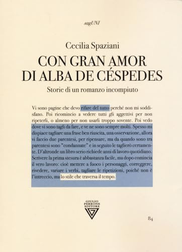 «Con gran amor» di Alba de Céspedes. Storie di un romanzo incompiuto