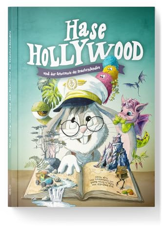 Hase Hollywood und das Geheimnis des Drachenlandes – ein farbenfroh illustriertes Abenteuer mit Piraten, Drachen, Hexen und jeder Menge Spaß auf 208 Seiten. Wunderschönes Weihnachtsgeschenk.