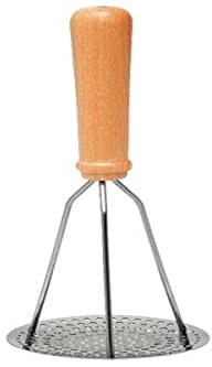 TREND'UP Roger ORFEVRE - Presse-Purée Manuel Pilon INOX et Bois*, Unique, Gris