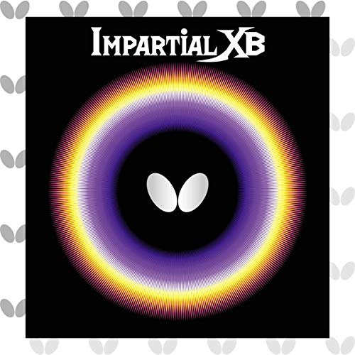 Butterfly Impartial XB Table Tennis Rubber Sheet | 1.7 mm, 1.9 mm, 2.1 mm, or MAX | Red or Black | 1 Short Pips Table Tennis Rubber Sheet | Professional Table Tennis Rubbers