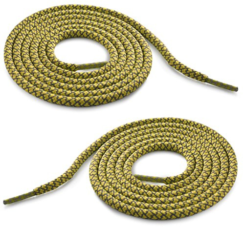Ganzoo Cordones Reflectantes Redondos para Zapatillas, Cordones Tube Laces, 2 Pares Reflectantes, 120 cm, 4 mm, Sintético