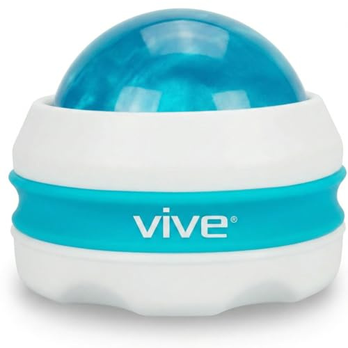 Vive Massage Roller Ball - Manual Massage Therapy & Relax Tool for Sore Muscles, Joint Pain Relief, Relaxing, Full Body Deep Tissue for Arms, Legs, Back, Foot, Shoulders, Trigger Point