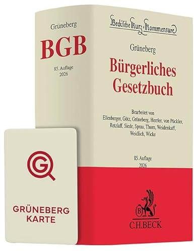 Grüneberg BGB Chat-Book 2026: Buch + KI-Anwendung FRAG DEN GRÜNEBERG