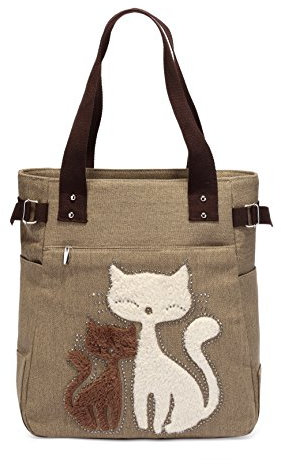 KAUKKO GW093-KHAKI, Damen Schultertasche Khaki-1 Einheitsgröße