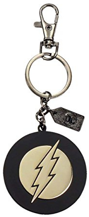 Universo DC Portachiavi Logo in Metallo Flash, Oro (SD Toys SDTWRN20928)
