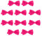 DonDon 10er Set Herren Fliege 12 x 6 cm gebunden und längenverstellbar pink