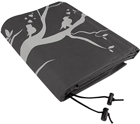 Windhager Housse d´hivernage motif d'oiseaux, protection antigel contre le froid, polaire de jardin, taille XXL, 1,4 x 2 m, anthracite, 07399