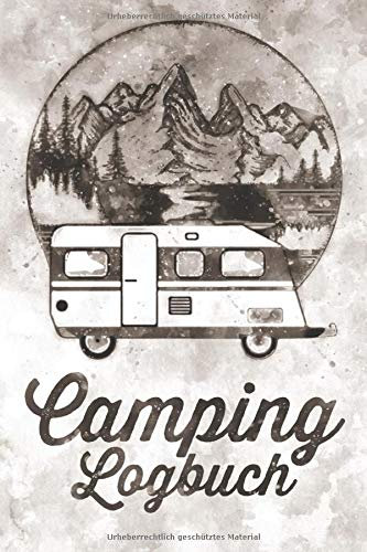 Camping Logbuch: Wohnwagen Reisetagebuch - Camper Wohnmobil Reise Buch - Reisemobil Tagebuch - Caravan Notizbuch Motiv: Vintage Aquarell