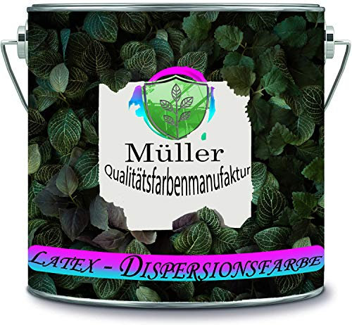Müller Peinture latex de qualité supérieure - Peinture à émulsion résistante et lavable - Disponible dans de nombreuses couleurs exclusives (2 l, blanc cassé)