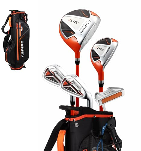 Xlite Super Performance Precise Junior Golf Club Set, Orange Set for Ages 9 to 12, Right Handed