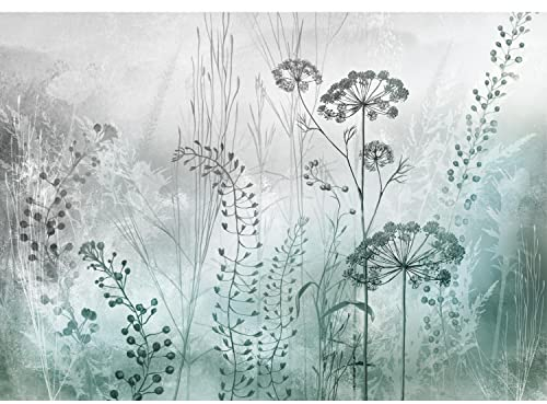 Runa Art Papel tapiz fotográfico 396 x 280 cm Prato fiorito | Lana Decoración De Pared Sala Cuarto | Fabricación alemana | Turchese 9558012b