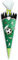 Ursus 9870020 - Schultüten-Bastelset Easy Line Fußballspiel, Grün, 6-eckig, vorgestanzte 3D-Colorwellpappe, 68 cm, Durchmesser ca. 20 cm, zum Basteln einer individuellen Zuckertüte