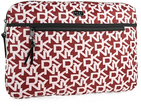 DKNY - Funda Portatil 15.6 Pulgadas: Funda Ordenador Portatil, Fundas Portatil, Funda Para Portatil, Protección Elegante, Red/White