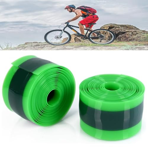 Wjelet 2 Pcs Puncture Proof Bike Tyres, Anti Puncture Tyre Liner, Bicycle Tube Flat Protector, Bicycle Tube Flat Protector Compatible with 20/24/26/27.5/29