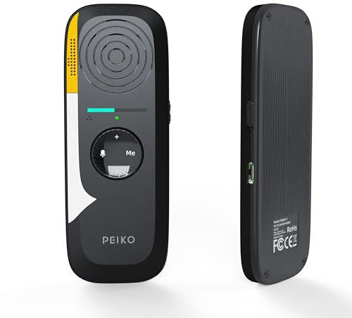 Peiko Sprachübersetzer Gerät – KI-Echtzeit-Übersetzer mit 75 Sprachen & 136 Akzenten, Zwei-Wege-Offline-Übersetzung, Mini Translator für Reisen, Lernen & Geschäftsreisen